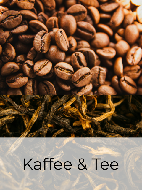 Viele Kaffee- und Teesorten, alles unverpackt